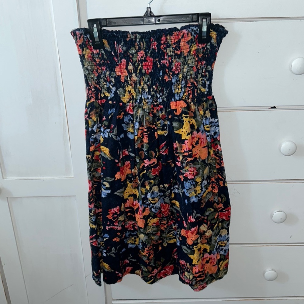Navy Flowered Sundress